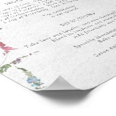 Poster Eucalyptus Recette Botanique pour un Mariage Heure (Coin)