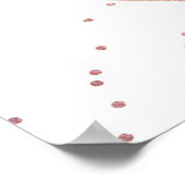 Poster Eucalyptus Rose géométrique Mariage d'huile d'or (Coin)