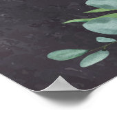 Poster Eucalyptus rustique mémorial souvenir affectueux p (Coin)