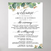 Poster Eucalyptus signe du programme de mariage (Devant)