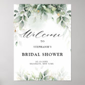 Poster Eucalyptus Verdure Gum Mariage Accueil (Devant)
