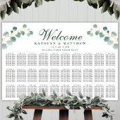Poster Eucalyptus Verdure Mariage 30 Table Sièges