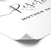 Poster Eucalyptus Vert Mariage signe réservé (Coin)