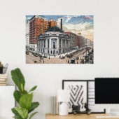 Poster Euclid Ave, Cleveland, 1916 Vintage (Bureau à domicile)