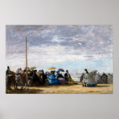 Poster Eugene Boudin La Plage (Devant)