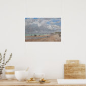 Poster Eugene Boudin - La Plage de Deauville (Cuisine)