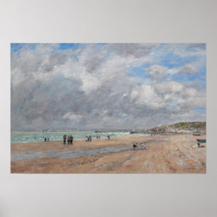 Poster Eugene Boudin - La Plage de Deauville