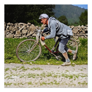Poster Eugene Christophe Tour de France 1922 Aubisque