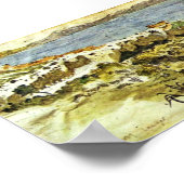 Poster Eugene Delacroix - Baie de Tanger au Maroc (Coin)