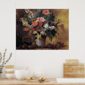 Poster Eugene Delacroix Bouquet Vintage de fleurs (Cuisine)