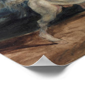 Poster Eugene Delacroix - Cheval effrayé par la foudre (Coin)