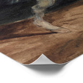 Poster Eugene Delacroix - Cheval effrayé par la foudre (Coin)