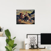 Poster Eugene Delacroix - Combat de Giaour et Pasha (Bureau à domicile)