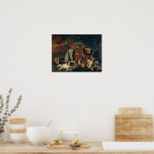 Poster Eugene Delacroix - Dante et Virgile en enfer (Cuisine)