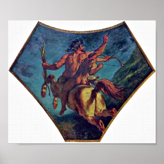 Poster Eugene Delacroix - Éducation d'Achille (Devant)