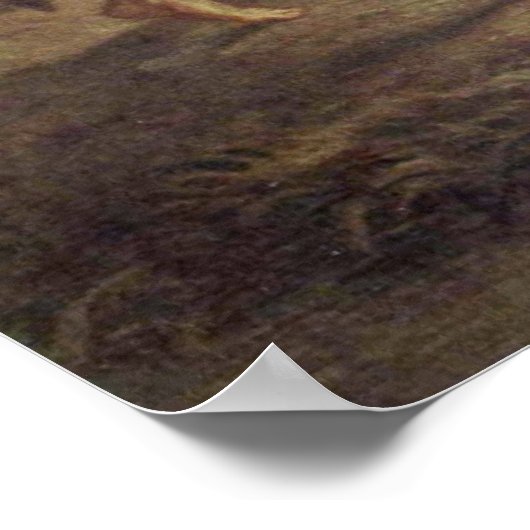 Poster Eugene Delacroix - Jacob lutte avec l'ange (Coin)