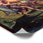 Poster Eugene Delacroix - Jacob lutte avec l'ange (Coin)