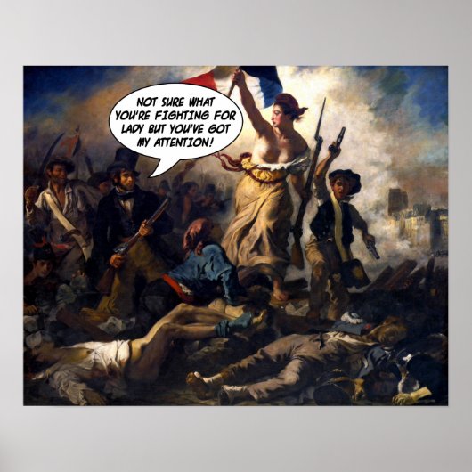 Poster Eugène Delacroix La Liberté guidant le peuple Paro (Devant)