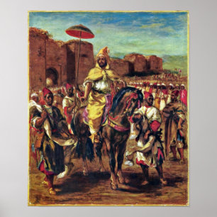 Poster Eugene Delacroix - Le Sultan du Maroc