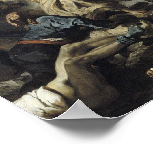 Poster Eugene Delacroix - Liberté à la tête du peuple (Coin)