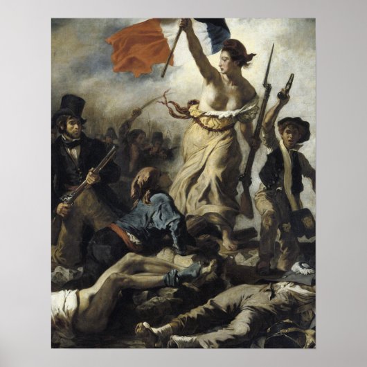 Poster Eugene Delacroix - Liberté, leader du peuple (Devant)