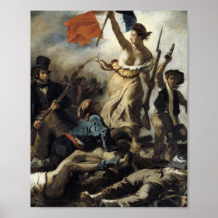 Poster Eugene Delacroix - Liberty  Leading the People