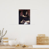 Poster Eugene Delacroix - Portrait de George Sand (Cuisine)