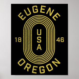 Poster Eugene Oregon États-Unis 