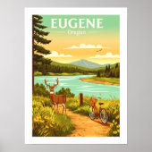 Poster Eugene Oregon vintage (Devant)