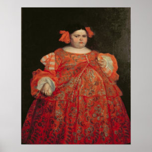 Poster Eugenia Martinez Vallejo, called La Monstrua (oil