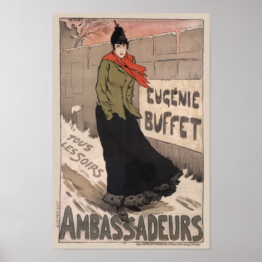 Poster Eugénie Buffet - Ambassadeurs (Devant)