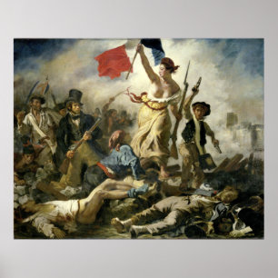 Poster Eugne Delacroix Liberty à la tête du peuple