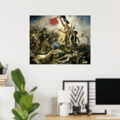 Poster Eugne Delacroix Liberty à la tête du peuple (Bureau à domicile)