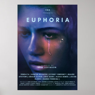 POSTER EUPHORIA ZENDAYA TV SHOW