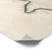 Poster Euphrate River, Iraq Illustration de voyage (Coin)