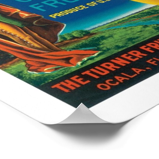 Poster Eureka Brand Florida Citrus Fruit (Coin)