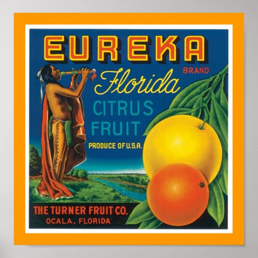 Poster Eureka Florida Citrus (Devant)