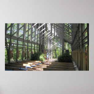 Poster Eureka Springs, AR Glass Church