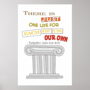 Poster Euripide la juste une vie