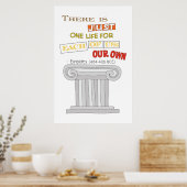 Poster Euripides Une seule vie pour vivre gay (Cuisine)