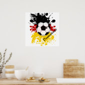 Poster Euro 2012 - Coupe d'Europe Allemagne drapeau footb (Cuisine)
