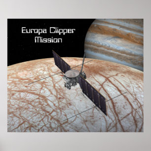 Poster Europa Clipper Mission Spacraft