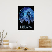 Poster Europa Vintage Space Travel (Cuisine)