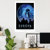 Poster Europa | Visions de l'avenir de la NASA (Bureau à domicile)