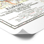 Poster " Europe : 1957 Carte détaillée ... (Coin)