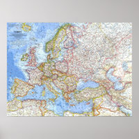 " Europe : 1962 Carte détaillée ...