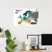 Poster Europe According to Norway (Bureau à domicile)