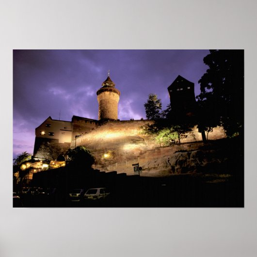 Poster Europe, Allemagne, Numberg, Château impérial (Devant)