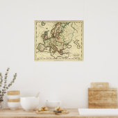 Poster Europe ancienne, moderne (Cuisine)