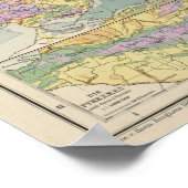 Poster Europe - Carte géologique de l'Europe (Coin)